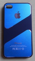 Case Iphone 4,4s Blue metálico 